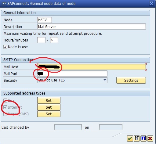 SAP SMTP Config 3