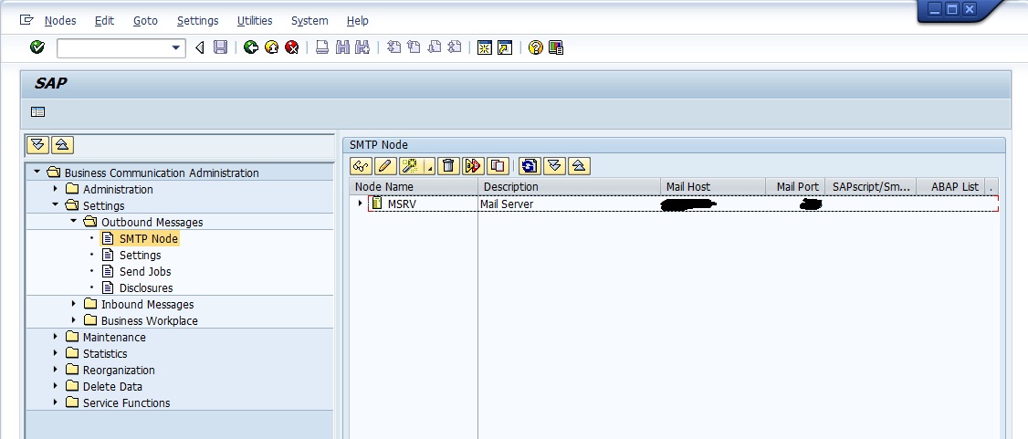 SAP SMTP Config 4